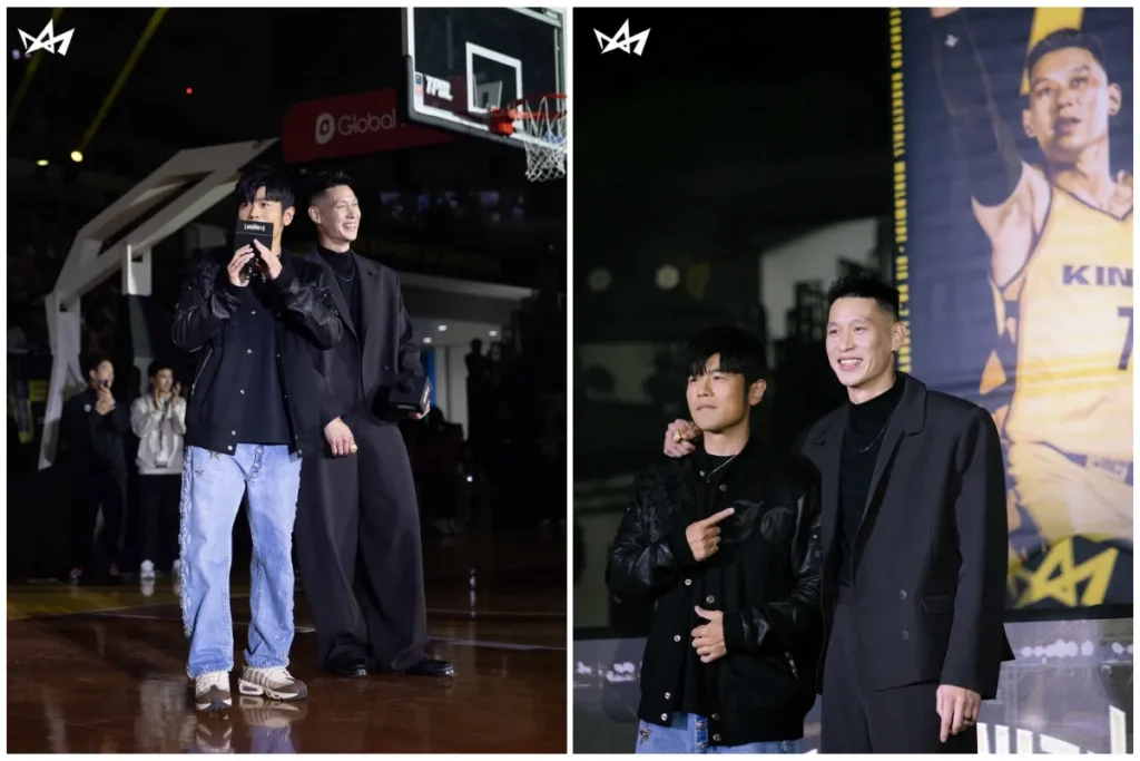 周杰倫現身林書豪退休儀式成為最大亮點