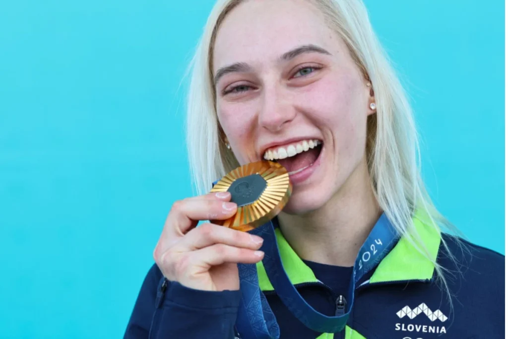 Janja Garnbret 巴黎奧運再度奪得金牌,成為史上第一名奧運雙金得主