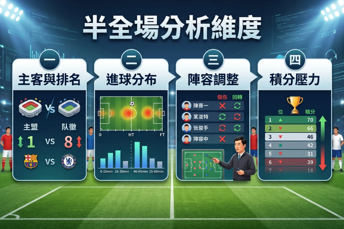 分析足球半全場的四個核心