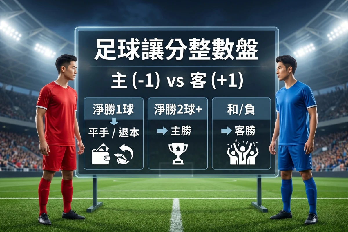 足球讓分整數盤