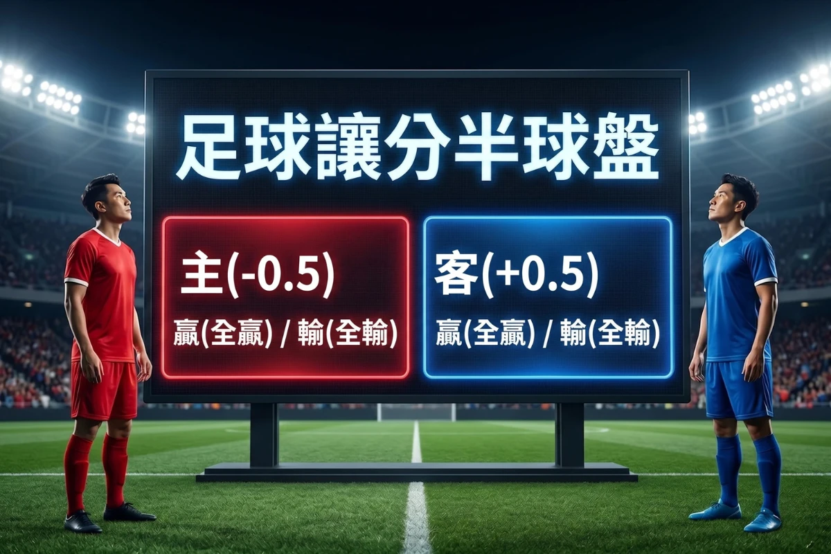 足球讓分半球盤