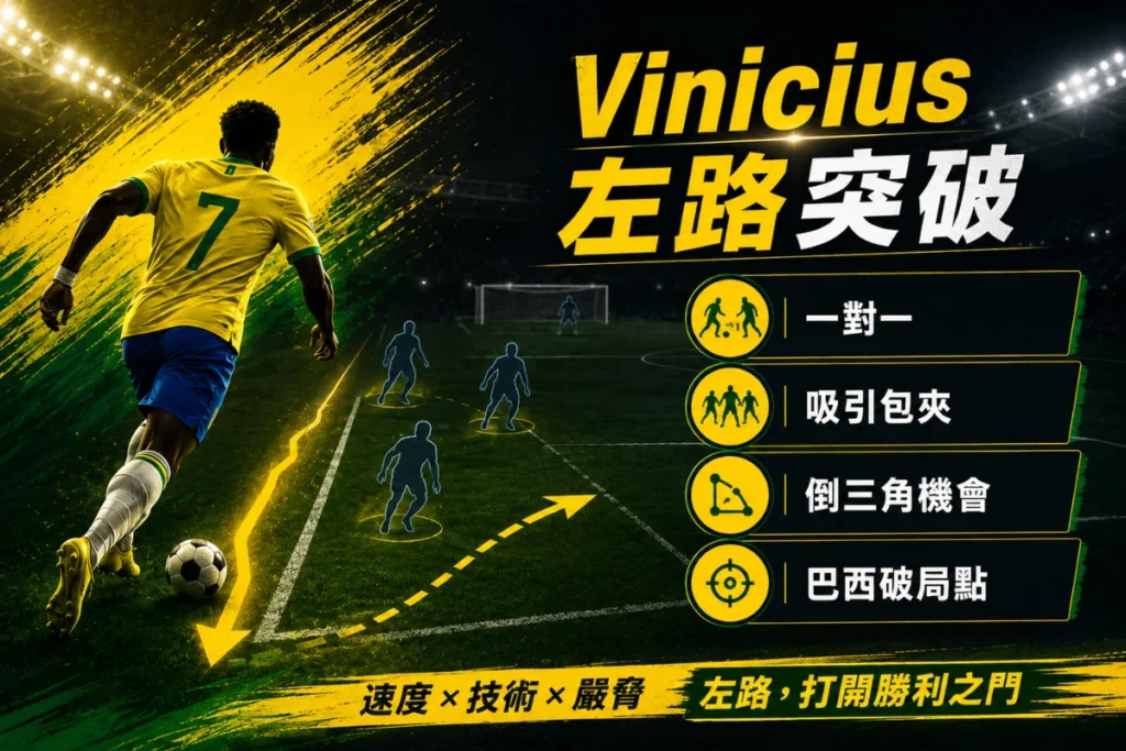 Vinicius 是巴西對海地的重要破局點,左路突破可能牽動海地防線。