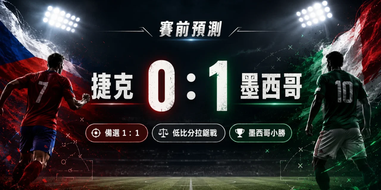捷克對墨西哥預測：低比分拉鋸戰，0：1 墨西哥小勝