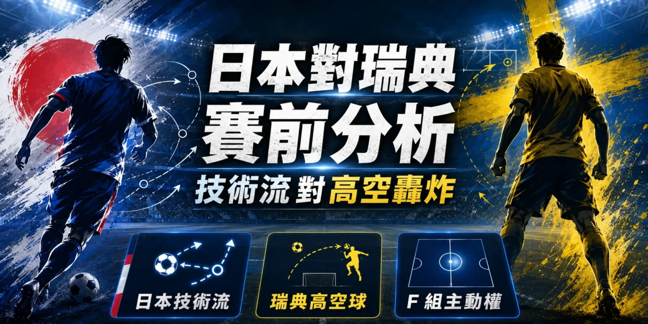 日本對瑞典賽前分析：技術流碰上高空轟炸，F 組誰能搶下主動權