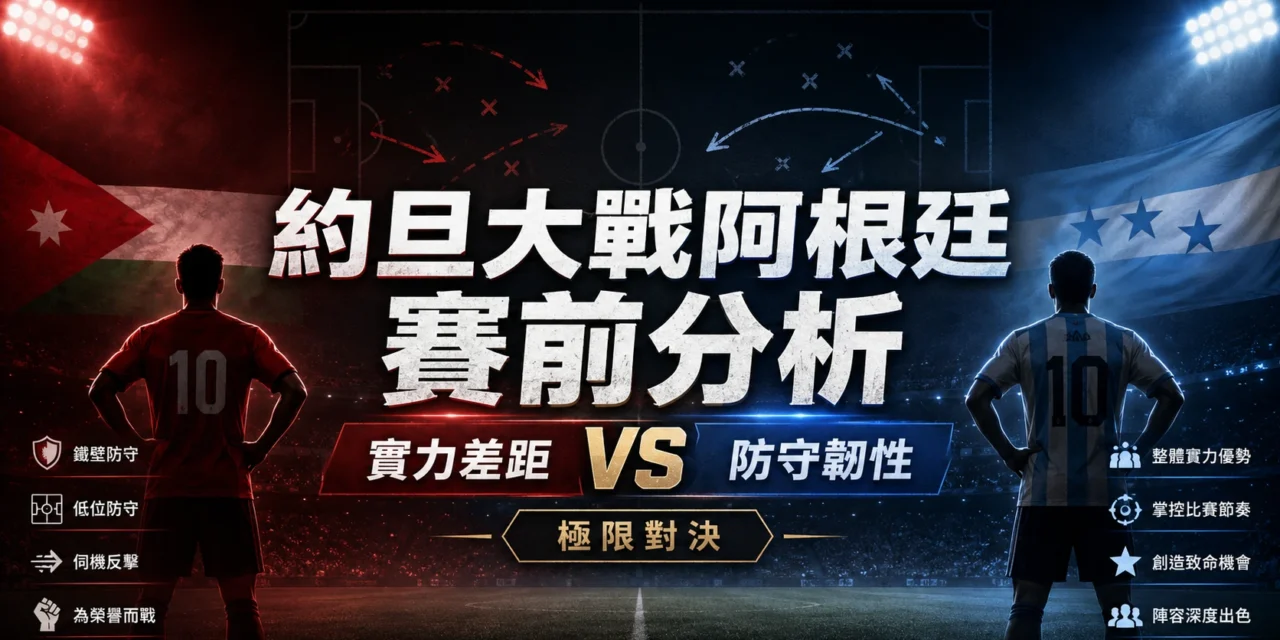 約旦對阿根廷賽前分析：實力差距 VS 防守韌性的極限對決