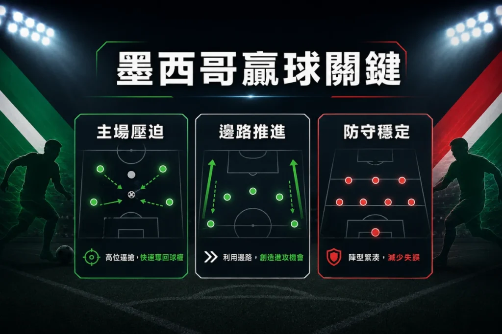 墨西哥擊敗南韓關鍵分析,整理主場壓迫、邊路推進與防守穩定。