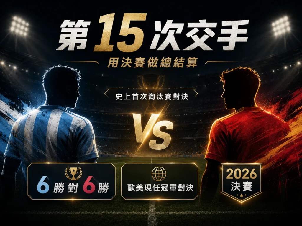 阿根廷對西班牙第15次交手,2026決賽成為雙方歷史總結算。