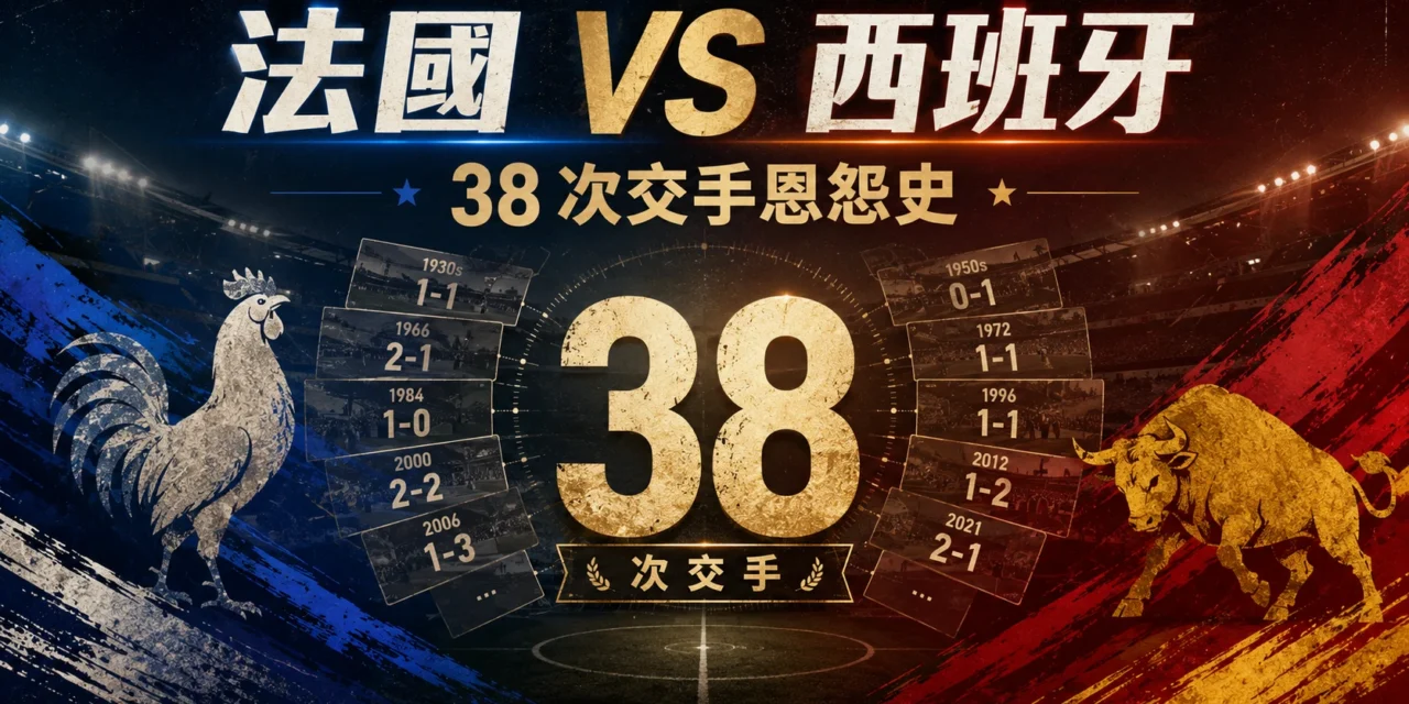 法國對西班牙歷史戰績：歷年交手比分、世界盃紀錄與勝負整理