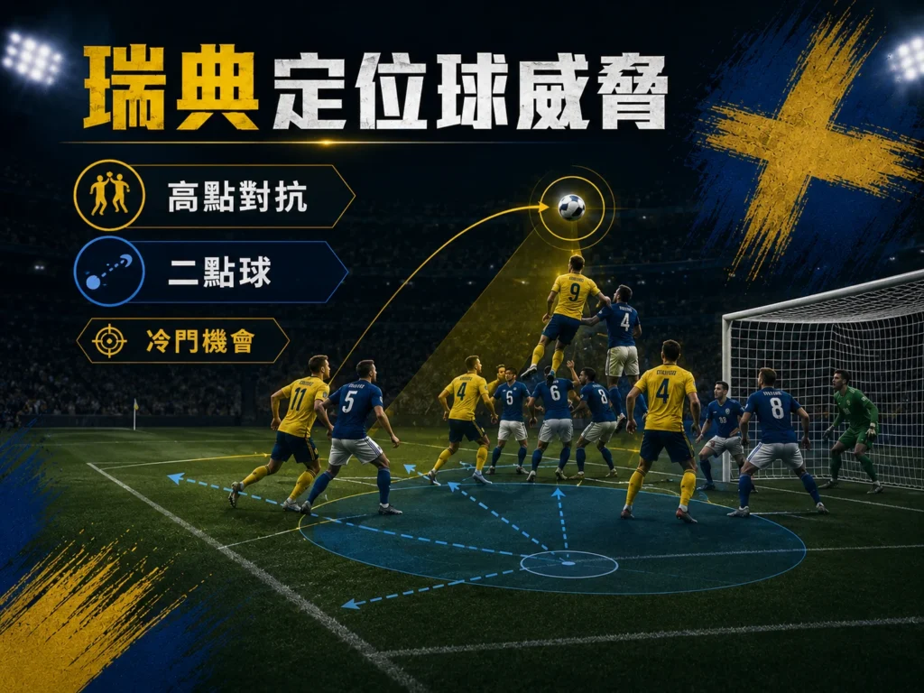 瑞典定位球威脅，高點對抗與二點球可能成為破局關鍵。